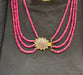 Collier Collier ancien 4 rangs perles de rubis 58 Facettes