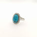 Bague Anello con Turchese e Diamanti 58 Facettes