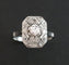 Bague 51 Bague d'époque Art Déco Diamants 58 Facettes
