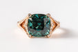 Bague 53 VAN GOLLER - Bague or rose tourmaline indicolite 58 Facettes Indicolite