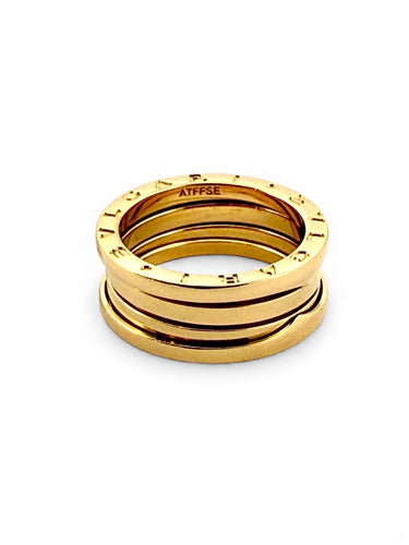 Bague 57 Bague BVLGARI B-Zero1 en or jaune 18 carats 58 Facettes