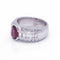 Bague 56 Bague en or blanc et rubis de Birmanie 58 Facettes D364213LF