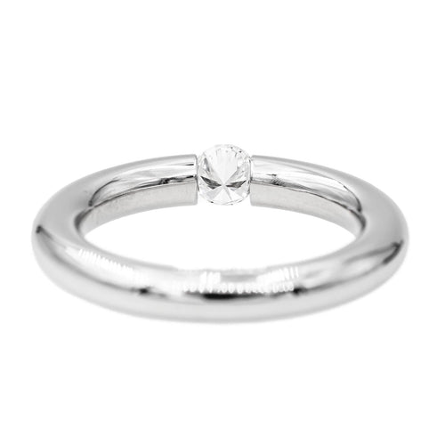 Bague 56 Bague Or blanc Diamant 58 Facettes 2912911CN