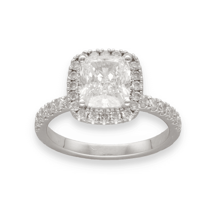 Solitaire diamant en or blanc