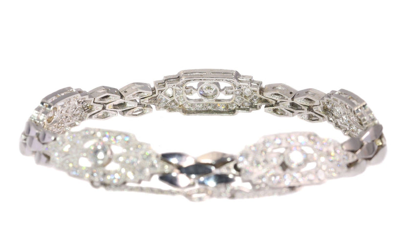 Bracelet Glamour Vintage : Un hommage diamantaire aux années 50 58 Facettes 20302-0012