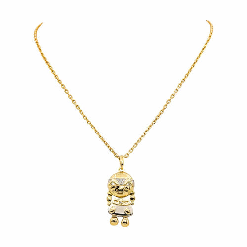 Collier Fred Collier Pendentif Indienne Or jaune Diamant 58 Facettes 4891396CN