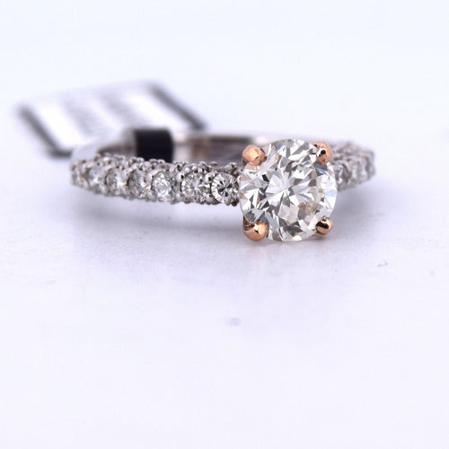 Bague 55 BAGUE EN OR BLANC 18KT 58 Facettes