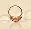 Bague 53 Bague en or jaune en rubis et diamants 58 Facettes AB607