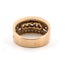 Bague en or jaune 18 carats avec diamants