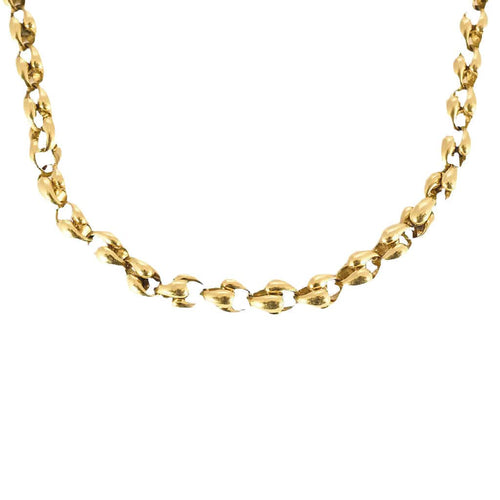 Collier Collier en or jaune 18K à maille fantaisie 58 Facettes RAM2733