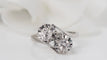 Bague 53 Bague Toi et Moi en or gris et diamants 58 Facettes 31194