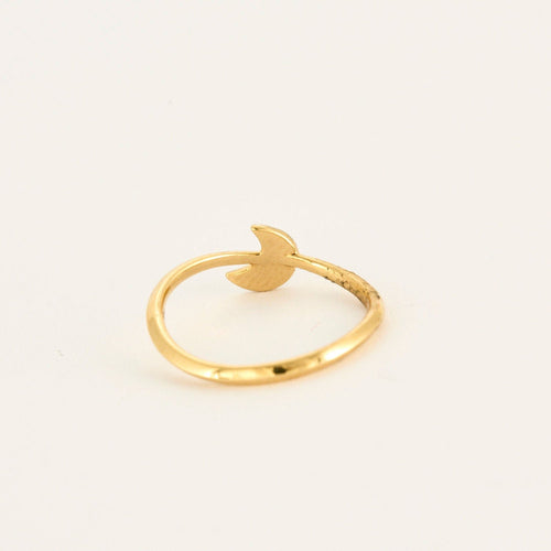 Bague POMELLATO/DODO - Bague Lune or jaune diamants 58 Facettes LP1031/12