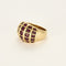 Bague 55 Bague en or jaune et rubis 58 Facettes RAM3261