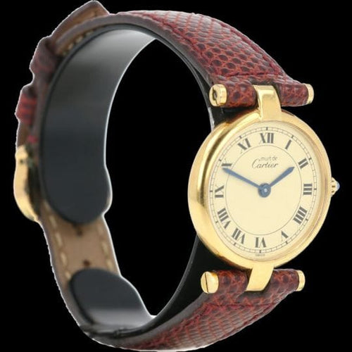 Montre Cartier Montre Must De Cartier Vermeil 58 Facettes MT44968