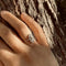 Bague 53 Bague Art Déco or gris diamants 58 Facettes 102