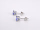 Boucles d'oreilles Boucles d'oreilles en or blanc avec tanzanite 58 Facettes 2198
