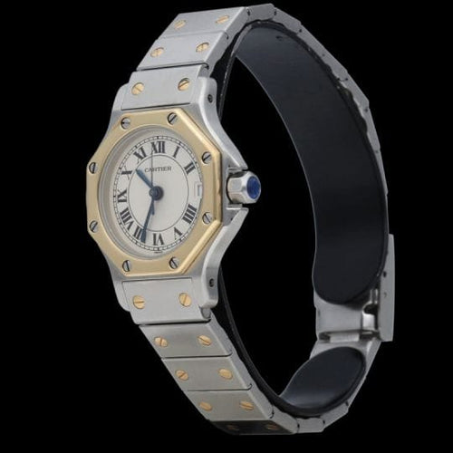 Montre Cartier Montre Santos Ronde Octagon 58 Facettes MT44435