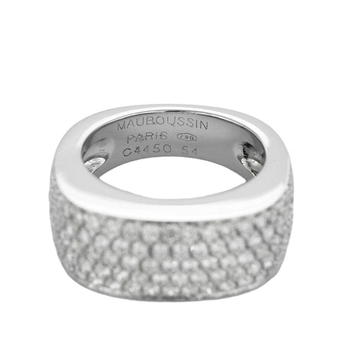 Bague 54 Bague "Mauboussin" Sophia en or blanc et diamants 58 Facettes P17L18