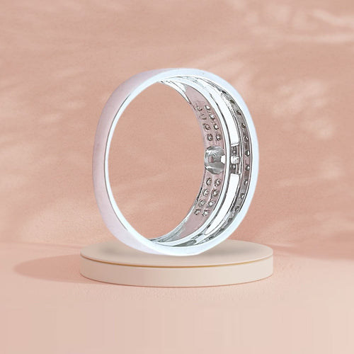 Bague Bague Diamants 0,82 carat - Or blanc 18 K 58 Facettes AA 1662