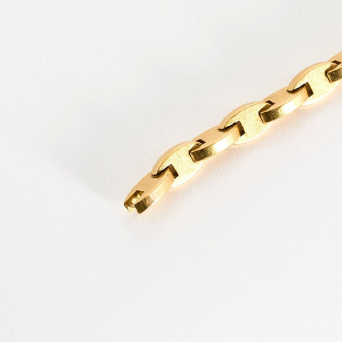 HERMÈS x Georges Lenfant - Bracelet maille chaine d'ancre stylisée en or jaune 58 Facettes LBV4