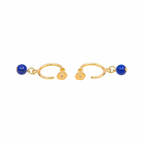 Boucles d'oreilles Boucles d'oreilles Créoles  Or jaune Lapis lazuli 58 Facettes 4830512CN