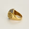 Bague 54 Bague or jaune sertie de saphirs 58 Facettes 2037