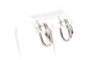 Boucles d'oreilles Boucles d'oreilles contemporaines en or blanc serties de diamants 58 Facettes B624