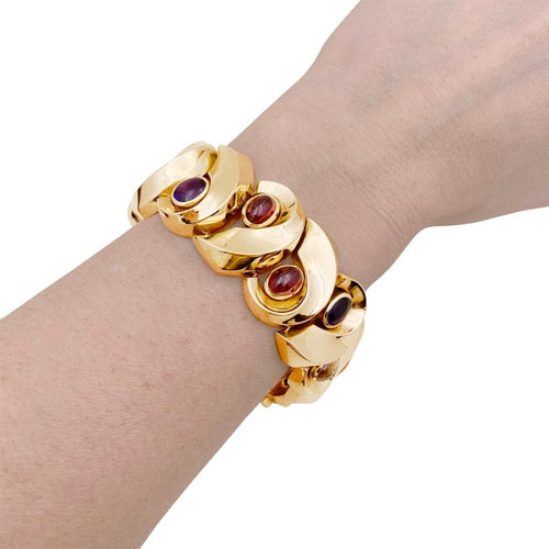 Bracelet Bracelet or jaune, pierres de couleur. 58 Facettes 35227