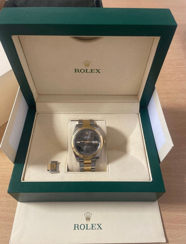 Rolex Datejust 41 or acier Wimbledon 58 Facettes