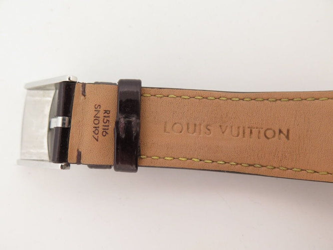 Montre montre LOUIS VUITTON tambour moon star q8d11 quartz 38 mm chrono en acier 58 Facettes 267088