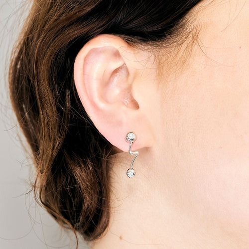 Boucles d'oreilles Boucles D'oreilles en or blanc et diamants 58 Facettes LP1223/17