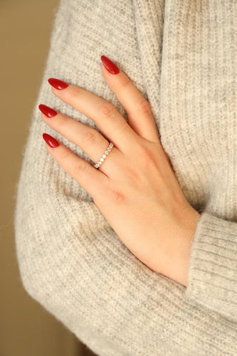 Bague 51 Bague Alliance américaine Or blanc Diamant 58 Facettes 2172932CN