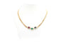 Collier Collier 1970 en or jaune serti d'un rubis, d'un saphir, d'une émeraude et de diamants (+-1.44ct) 58 Facettes B548