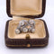 Bague 53 Bague en or blanc avec diamants des années 1940 58 Facettes