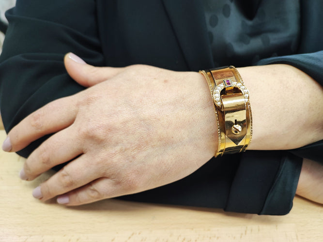 Bracelet Bracelet jonc Napoléon III 58 Facettes Brac.Napo3-1333