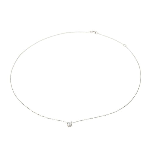 Collier Collier Pendentif Or blanc Diamant 58 Facettes 4427039CN