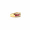 Bague 52 Bague or jaune rubis et diamants 58 Facettes