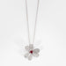 Pendentif Pendentif or blanc, rubis, diamants 58 Facettes