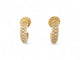 Boucles d'oreilles boucles d'oreilles creoles CARTIER etincelle or jaune 18k pavees s 58 Facettes 270594