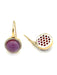 Boucles d'oreilles ROBERTO COIN. Boucles d'oreilles or, améthystes et diamants 58 Facettes