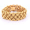 Bracelet maille tressée en or jaune 18 kt