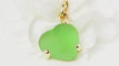 Pendentif POMELLATO - Pendentif Or Cœur pâte de verre verte 58 Facettes 32436