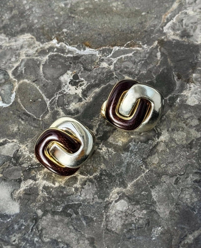 Boucles d'oreilles Boucles d'oreilles amarante or jaune 58 Facettes