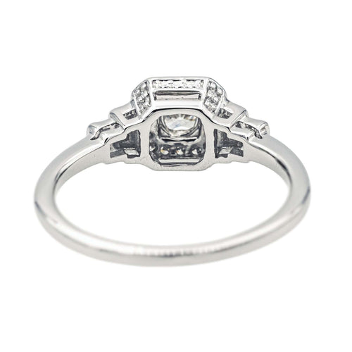 Bague 52 Mauboussin Bague Solitaire Un Automne 1930 n°2 Or blanc Diamant 58 Facettes 4098661RV