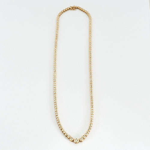 Collier Collier rivière de diamants or jaune 58 Facettes GAW8