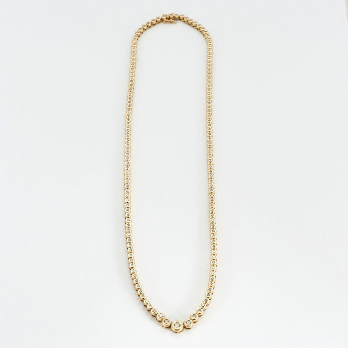 Collier Collier rivière de diamants or jaune 58 Facettes GAW8