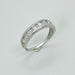 Bague 55 Alliance or blanc 9 diamants 58 Facettes 20400000835