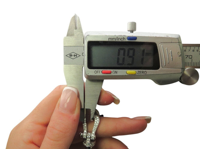 Bracelet bracelet FRED force 10 gm ob0050 t15 or blanc 18k diamants 0.9ct 2 cables 58 Facettes 269619