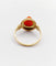 Bague 44 Bague or rose, camée corail monture finement ciselée (circa 1900) 58 Facettes A06370