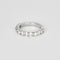 Bague 59 Demi-alliance or blanc et diamants 58 Facettes 240823